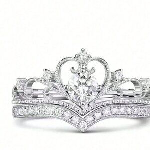 2pcs/Set High Quality Women's Stacking Rings, Fashion, Gift, Luxury, Jewelry